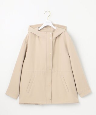 ANY SIS 【撥水・UVカット・洗える】フーデットハーフ コート ライトベージュ