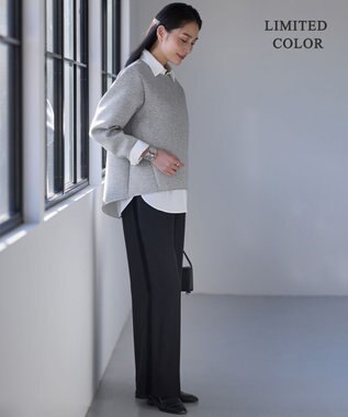 ICB L 【WEB限定カラーあり】ソフトダンボール スリットテール プルオーバー ライトグレー［WEB限定］