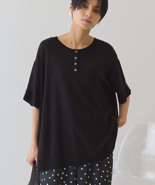 AMERICAN HOLIC 【前後2WAY】ポンチョニット Black