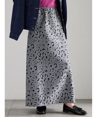 Te chichi レオパードジャガードナロースカート