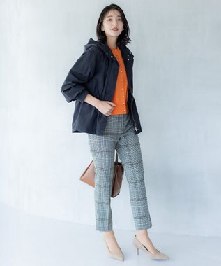 組曲 【WEB限定】T/Rツイルストレッチ テーパードパンツ ベージュ系3