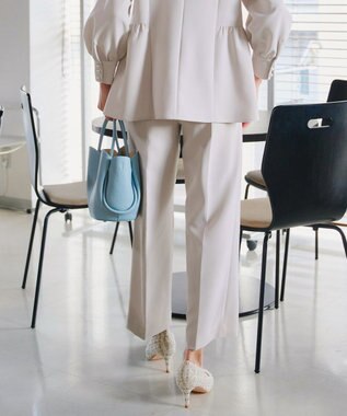 Tiaclasse 【ダブルクロス】ワイドパンツ グレージュ