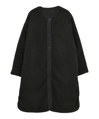 AMERICAN HOLIC あったかリバーシブルキルティングコート Black