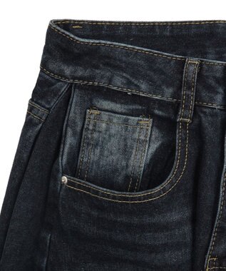 WEGO ブラストワイドデニム デニム濃色