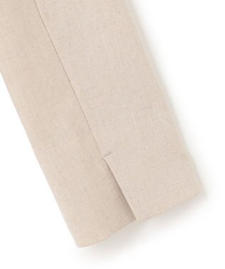 23区 【セットアップ対応/洗える】アイアスマットストレッチ ノーカラー ジャケット ベージュ系