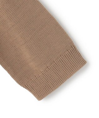 ICB ブライトコイル Vネックニット バーントアンバー