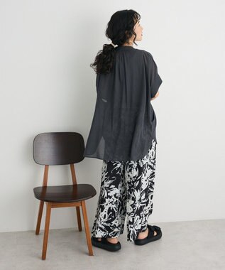 CRAFT STANDARD BOUTIQUE ヴィンテージボイルミルフィーユチュニック Charcoal Gray