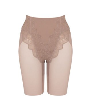 BRADELIS New York 【BRADELIS New York】メッシュシェイプガードル 1枚履き可能 補整 ガードルショーツ 太もも細見え ヒップアップ モカベージュ
