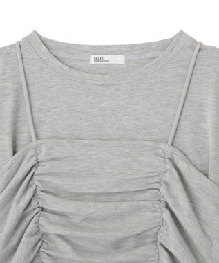 CRAFT STANDARD BOUTIQUE 2点セット ビスチェレイヤードプルオーバー Gray Mixture