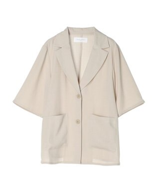 Green Parks 接触冷感　５分袖ジャケット Light Beige
