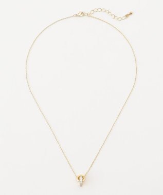 ANY SIS 【全方位 好印象】ダブルリングストーン ネックレス キスカ