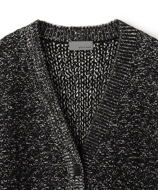 uncrave ツイードニット ジャケット ブラック×オフ