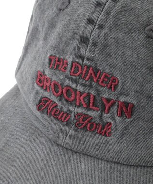 AMERICAN HOLIC 刺繍ロゴピグメントキャップ Charcoal Gray