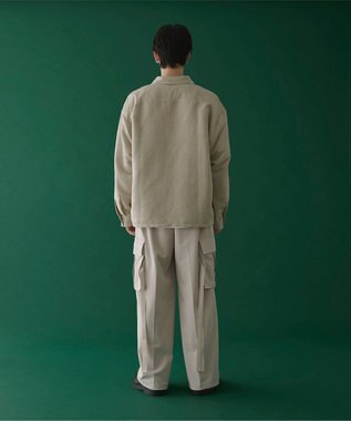 WEGO フェイクスウェードハーフZIPシャツ（LS） ライトベージュ