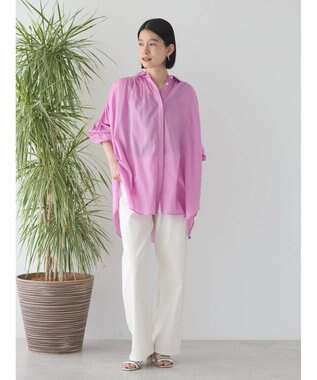 AMERICAN HOLIC カルゼギャザーシャツチュニック Pink