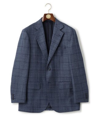 J.PRESS MEN 【ソフトタッチツイスト】ミスティックチェック ジャケット ダルブルー系4