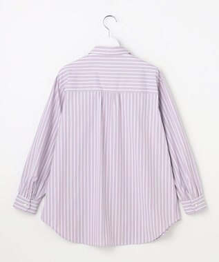 J.PRESS LADIES S エステネージュストライプ シャツ ブラウス ラベンダーストライプ系