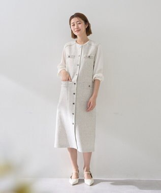 YECCA VECCA ツイードジレジャンスカ