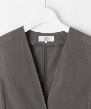 J.PRESS LADIES 【WEB限定・洗える】シアートリコット ジレ グレー系