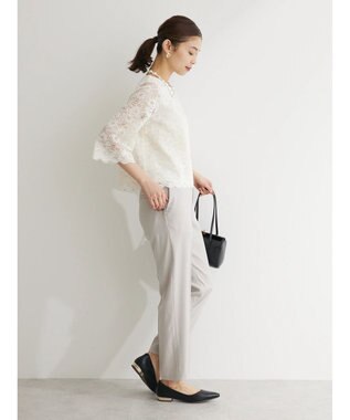 Green Parks ｅｆ－ｄｅ　テーパードパンツ Gray Beige