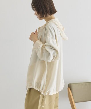 AMERICAN HOLIC フーディーシアーブルゾン Ivory