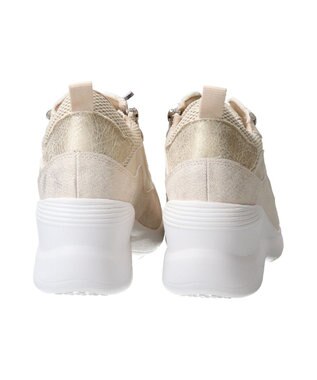 Bridget Birkin 【Round About】サイドジップヒールアップスニーカー ベージュコンビ