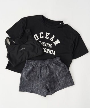 OP／FILA 【Ocean Pacific】Ｔシャツ付きセパレート水着3点セット