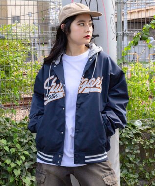 WEGO 【ユニセックス着用ITEM】2WAYフードワッペンスタジャン