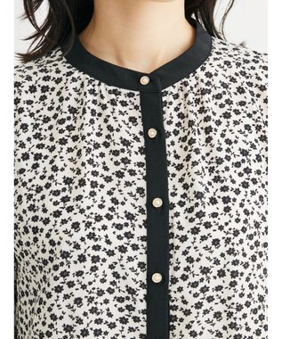 Green Parks ・ＥＬＥＮＣＡＲＥ　ＤＵＥコバナパイピングブラウス Off White