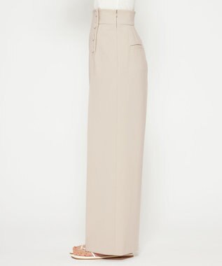 uncrave 【撥水・洗濯機洗い可】プルーフ ダブルクロス ワイド パンツ（uncrave WHITE） グレージュ