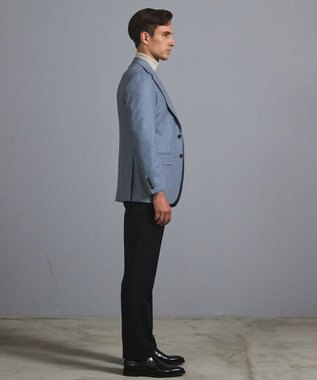 GOTAIRIKU 【保温性/ストレッチ/シワになりにくい】サキソニーストレッチパンツ_ノータック(25年モデル） ブラック系8