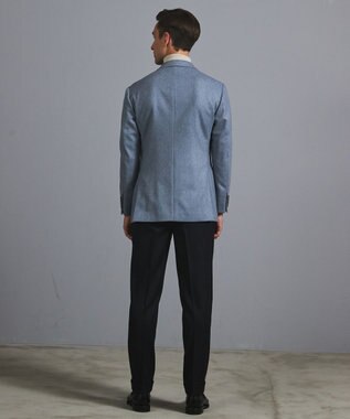 GOTAIRIKU 【保温性/ストレッチ/シワになりにくい】サキソニーストレッチパンツ_ノータック(25年モデル） ブラック系8