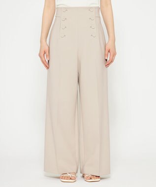 uncrave 【撥水・洗濯機洗い可】プルーフ ダブルクロス ワイド パンツ（uncrave WHITE） グレージュ