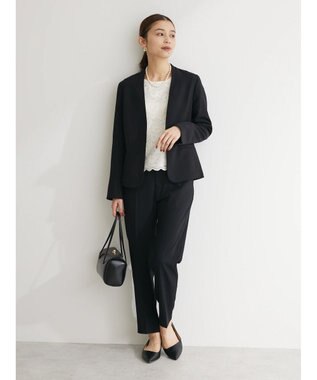 Green Parks ｅｆ－ｄｅ　ストレッチツイルカラーレスジャケット Black