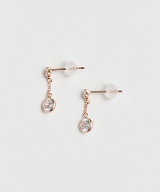 Phoebe  【 K10 】ティアーズビジューピアス　ローズゴールド ローズゴールド