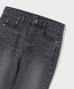 GRACE CONTINENTAL スリムブラックデニムパンツ ブラック