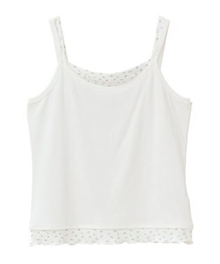 earth music&ecology レイヤードキャミソール Ivory