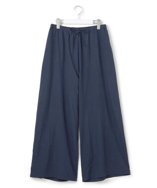 J.PRESS YORK STREET 【WOMEN】ワッシャーリラックス ワイドパンツ ネイビー系