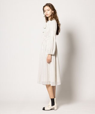 TOCCA 【ヨンア×大人百花×TOCCAコラボ・00サイズあり・洗える】ALLURING BEAUTY ドレス アイボリー×ブラック系