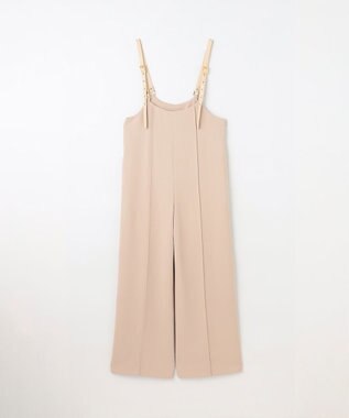 GRACE CONTINENTAL ワイドサロペット ベージュ