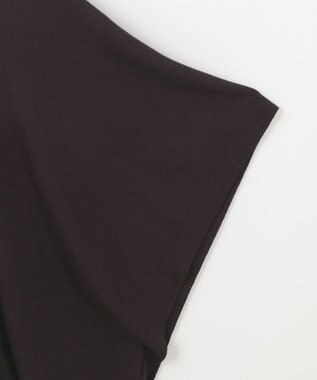 自由区 【洗える/セットアイテム】マルチWAYコンビ ニットポンチョ×プルオーバー ブラウン系ボーダー