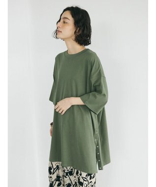 CRAFT STANDARD BOUTIQUE リングドットチュニック Khaki