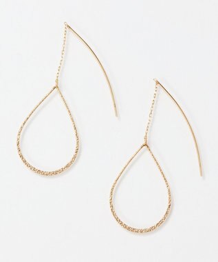 Phoebe 【K10】ドロップラインアメリカンピアス ゴールド