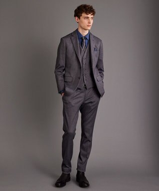 JOSEPH ABBOUD 【ストレッチ】ツィーディージャージ パンツ ライトグレー系