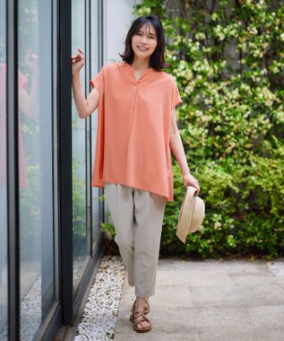 ANY 【UVケア/接触冷感/ウエストゴム】イージーケア美脚パンツⅡ グレージュ