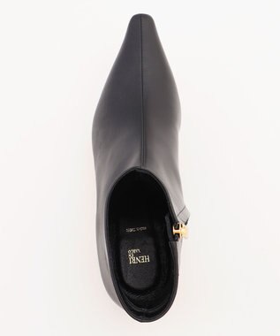 BEIGE， 【一部店舗限定】HENRI EN VARGO / CAROLINE カッティングショートブーツ Black