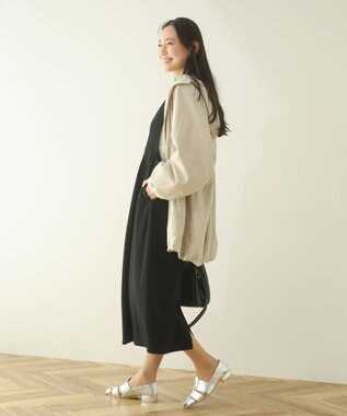 Green Parks 撥水加工ミディ丈マウンテンパーカー Beige