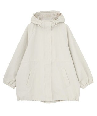 Green Parks 撥水加工ミディ丈マウンテンパーカー Ecru