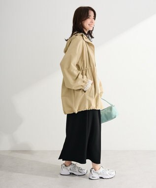 Green Parks 撥水加工ミディ丈マウンテンパーカー Beige