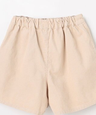 ANY KIDS ネコ刺繍 コーデュロイ ショートパンツ ベージュ